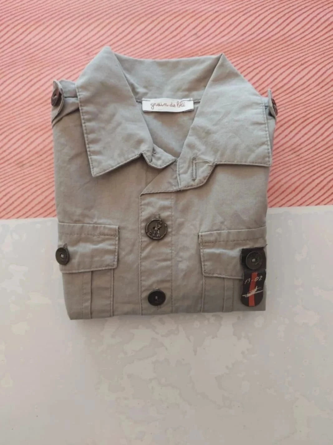 Chemise grain de blé 12mois